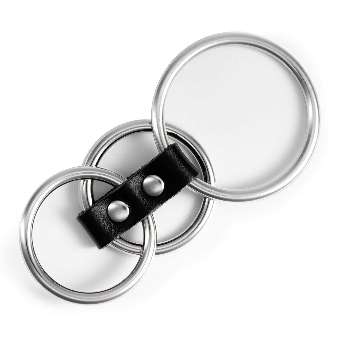 Saruman Metalen Cockring Set Zilver – Kracht & Sensatie