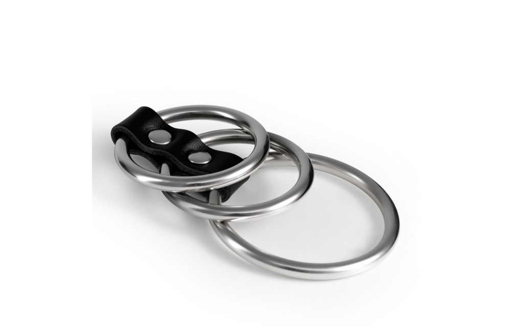 Saruman Metall-Cockring-Set Silber – Kraft & Sensation