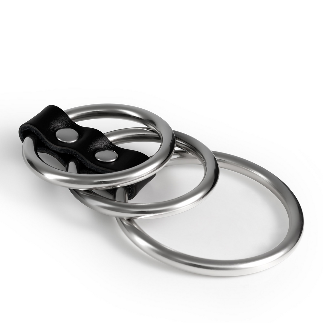 Saruman Metal Cock Ring Set Silver – Power & Sensation