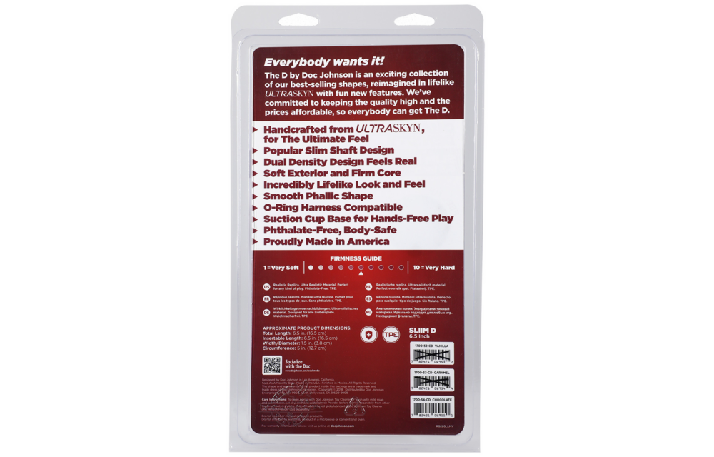 Slim D - Realistic ULTRASKYN Dildo - 6 / 15 cm