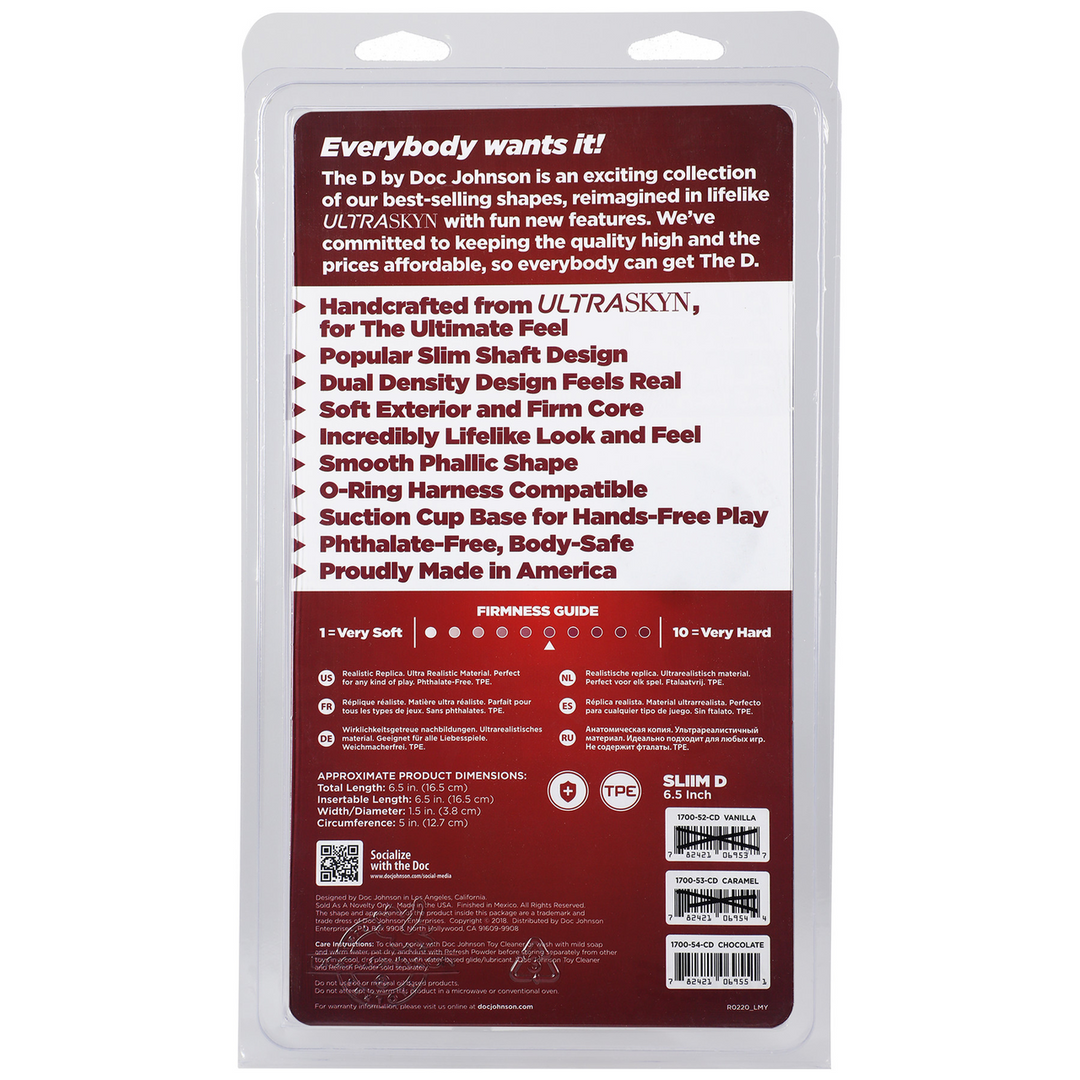 Slim D ULTRASKYN Dildo 16,3 cm – Realistisch & Komfortabel