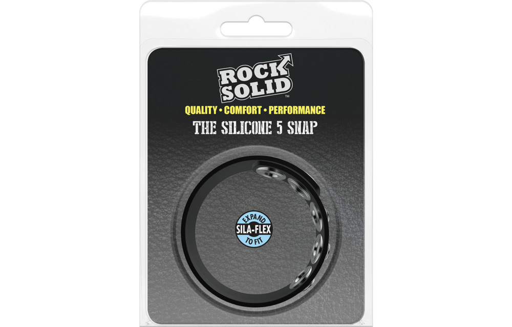 Silicone 5 Snap Cock Ring – Comfort & Safety | Doc Johnson
