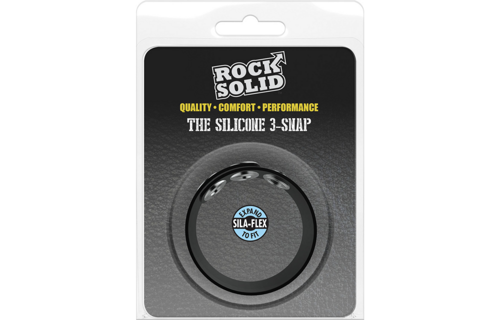 Silicone 3 Snap Cock Ring – Comfortable & Safe to Wear