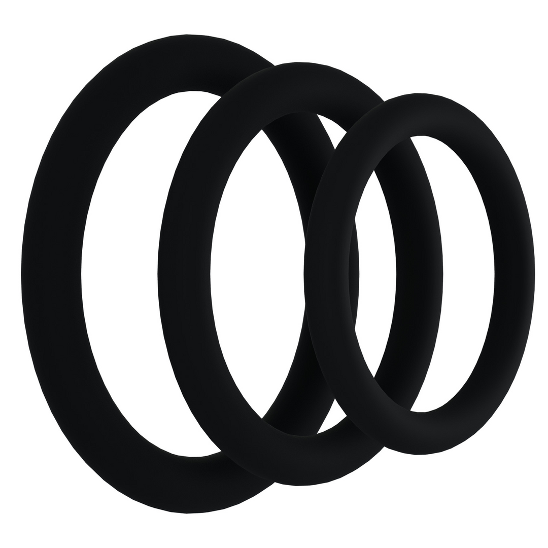 Tri-Pack Silicone Cock Ring Set – Comfort & Safety