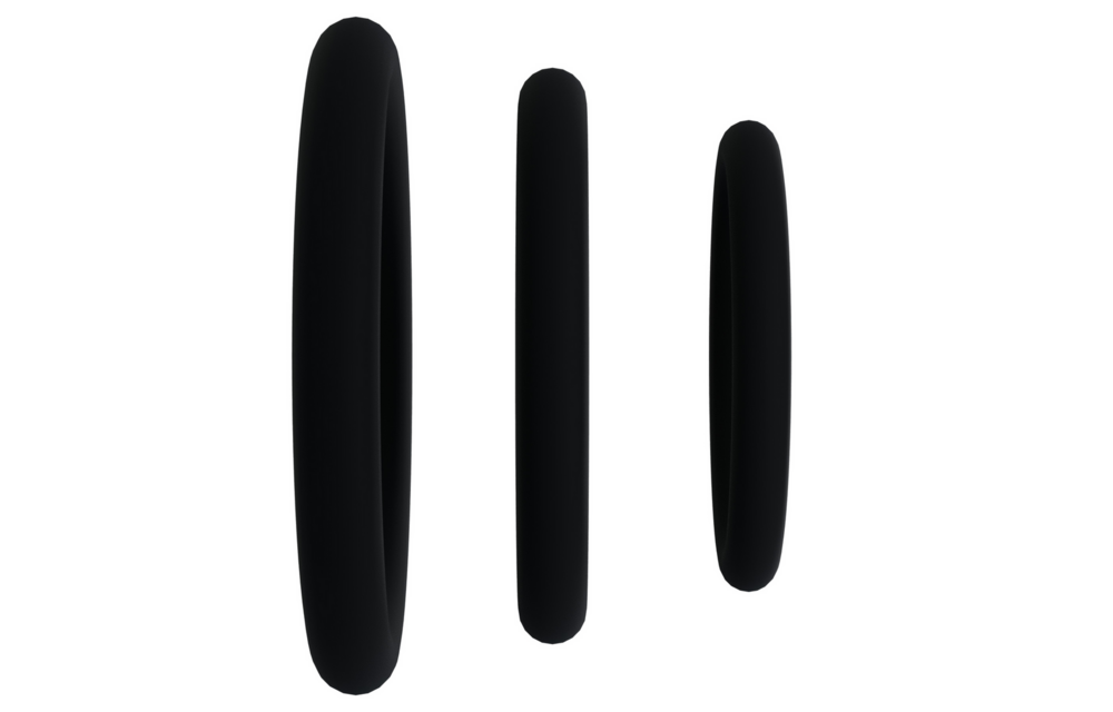 Tri-Pack Silicone Cock Ring Set – Comfort & Safety