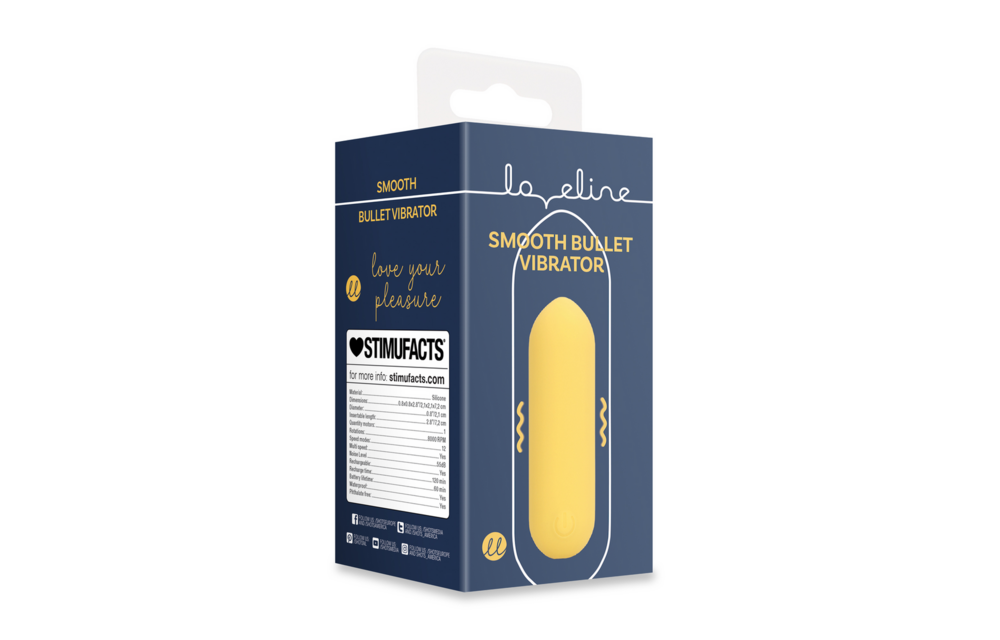 Smooth Bullet Vibrator Yellow – Compact & Powerful Pleasure