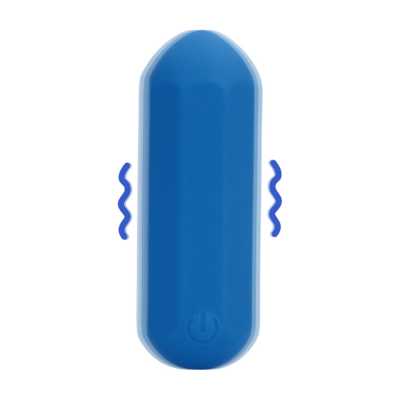 Hexagon Shape Bullet Vibrator Blue - Compact & Powerful Pleasure