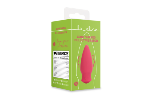 Kegelformiger Bullet-Vibrator Rot – Kraftvoll & kompakt