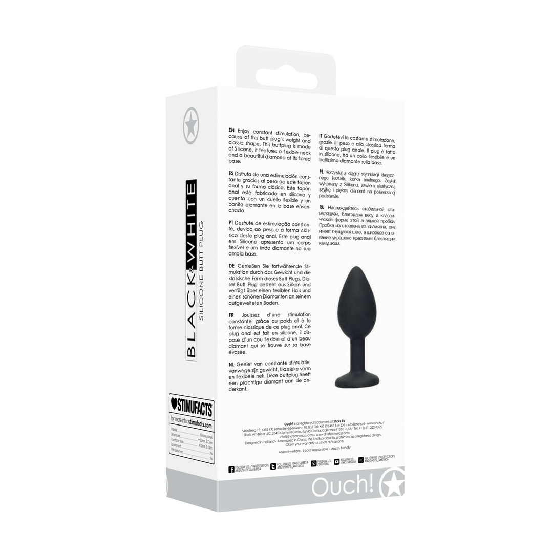 Silicone Butt Plug with Removable Jewelry