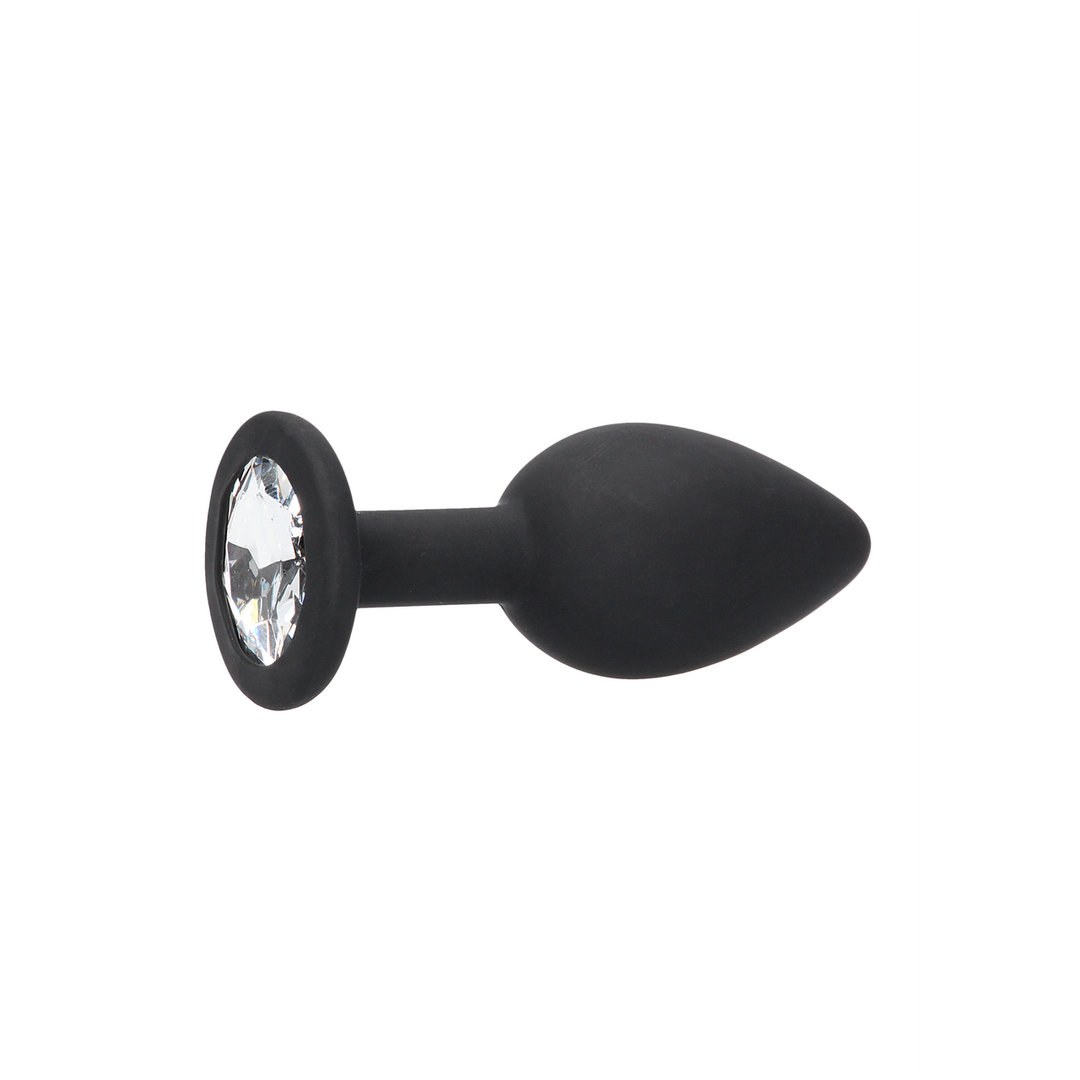 Silicone Butt Plug 7.3 cm with Removable Jewellery | Stylish