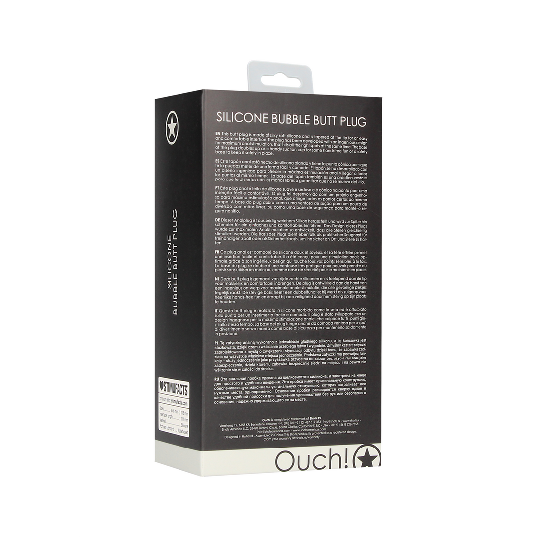 Bubble Buttplug 11,6 cm – Comfortabel & Stimulerend Siliconen