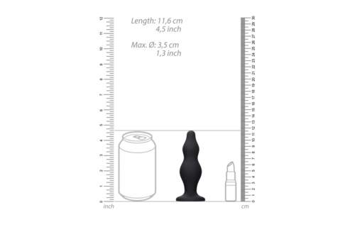 Bubble Butt Plug 11.6 cm – Comfortable & Stimulating Silicone