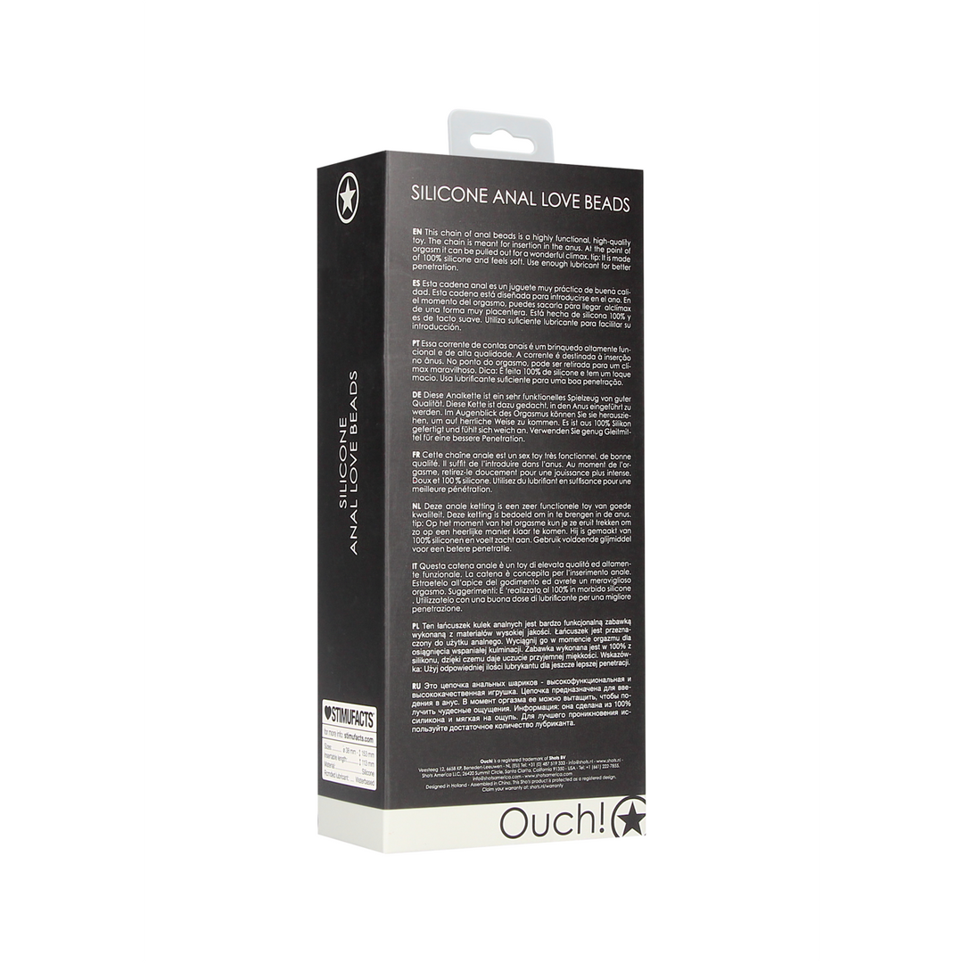 Anale Love Beads 15,3 cm – Weiches & sicheres Silikonspielzeug