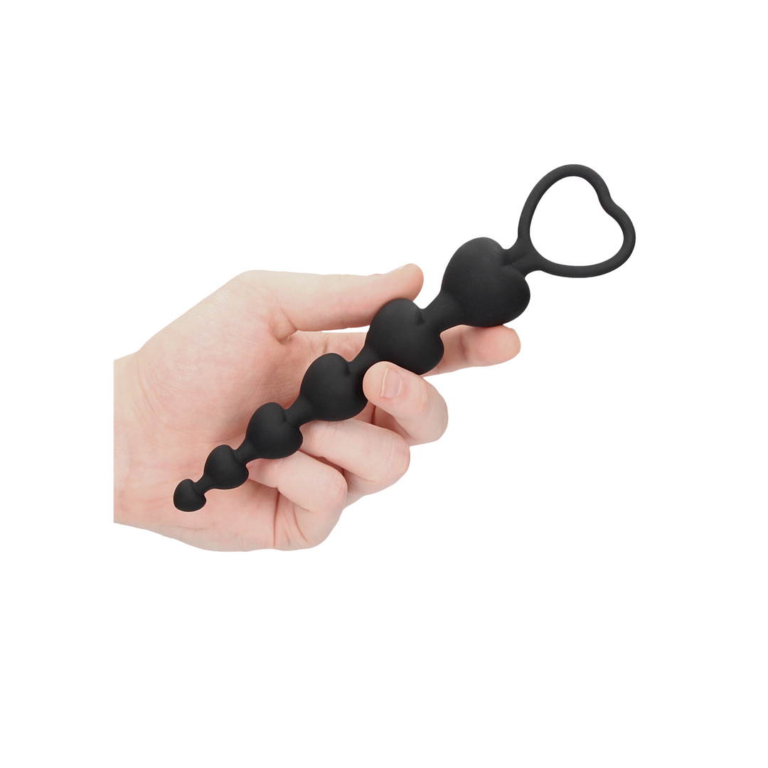 Anal-Herzperlen 18,5 cm – Intensives Vergnügen & weiches Silikon