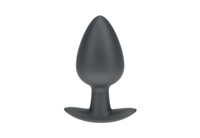 Weicher Silikon-Analplug 4 cm – Ouch! Large Gunmetal