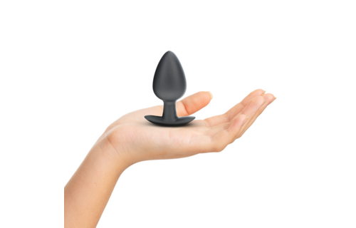 Weicher Silikon-Analplug 4 cm – Ouch! Large Gunmetal