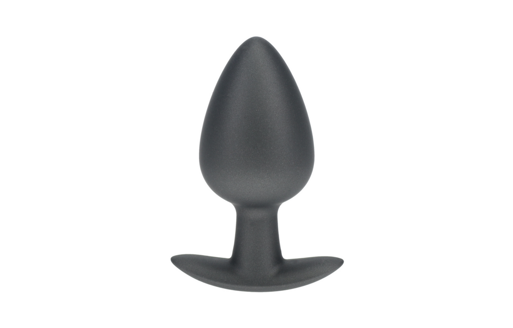 Weicher Silikon-Analplug 4 cm – Ouch! Large Gunmetal