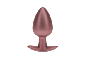 Smooth Silicone Anal Plug Large 4 cm – Rose Gold & Comfort