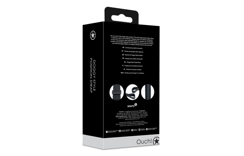 Doggy Style Position Strap 44 cm Zwart – Comfort & Plezier