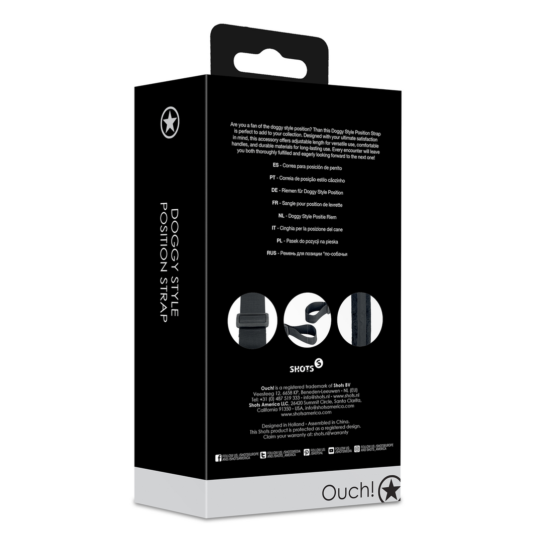 Doggy Style Positionierungs Riemen - Schwarz