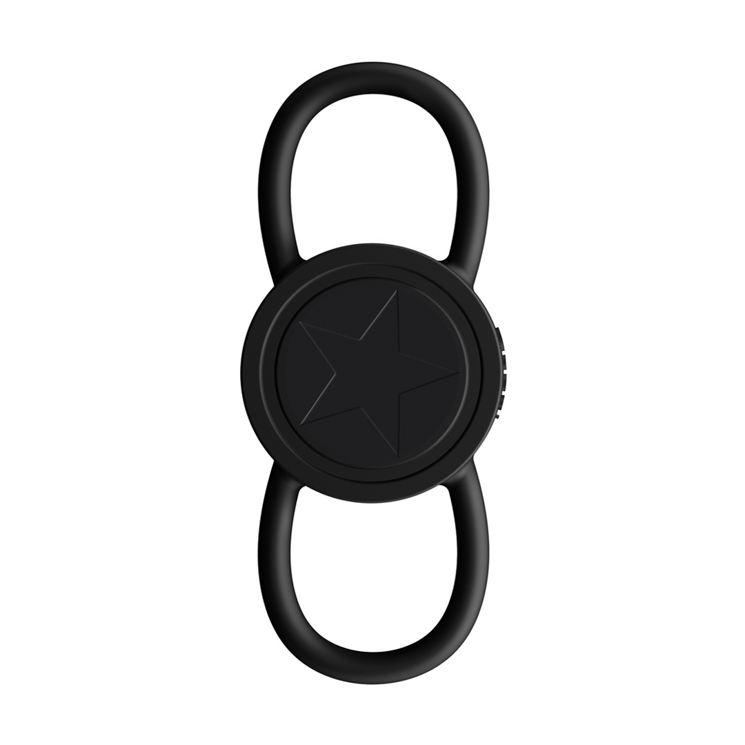 Realistic Treasure Strap-On Sleeve Black 14 cm - Double the Fun