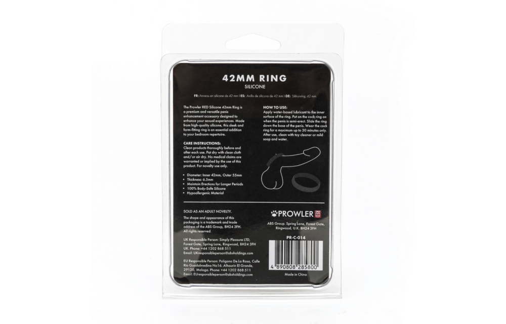 Silikon 42 mm Ring Schwarz – Prowler RED für intensive Leistung