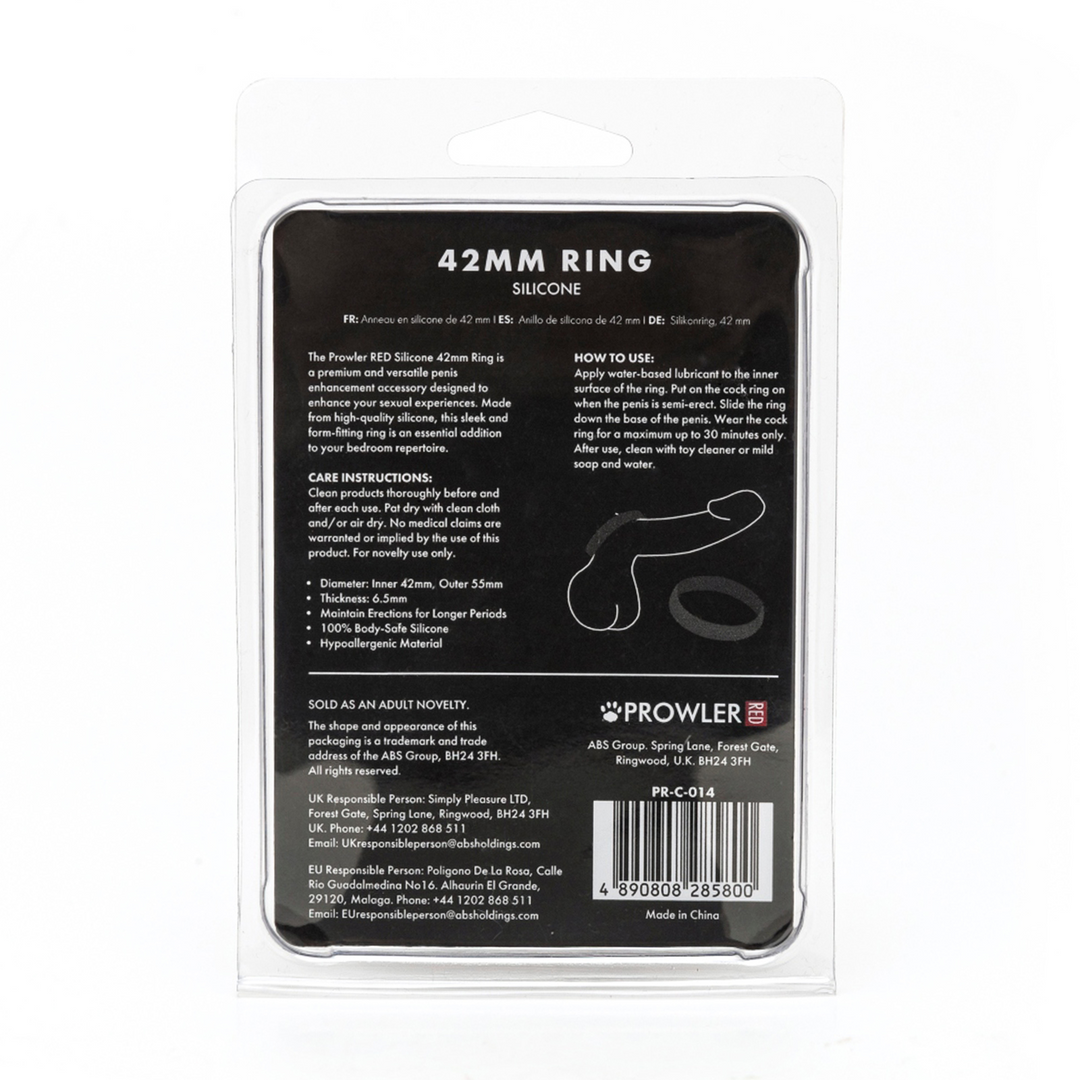 Silicone 42 mm Ring Black - Prowler RED for Intense Performance