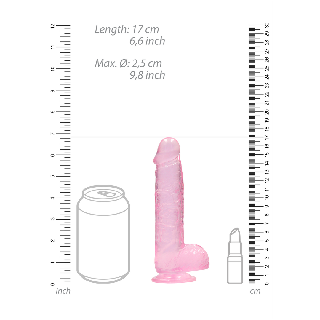 Realistischer Dildo mit Hoden 17 cm – Natürlich & sicher