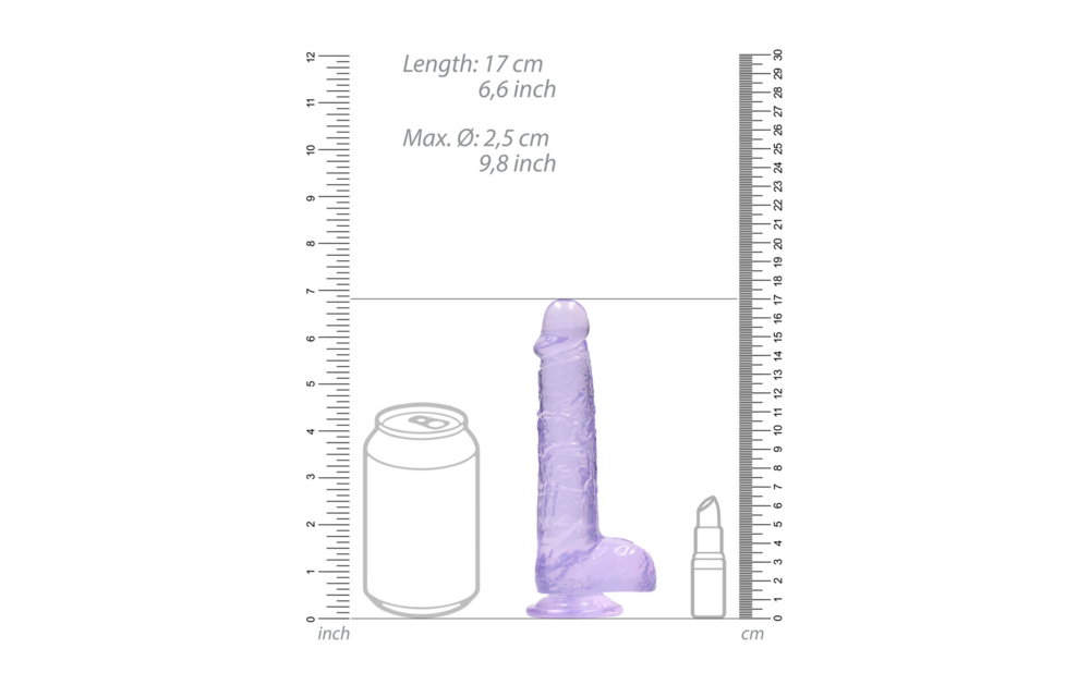 Realistic Dildo with Balls 17 cm – Natural & Safe