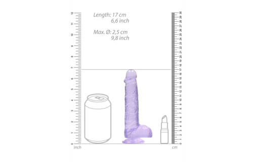 Realistischer Dildo mit Balls - 6 / 15 cm
