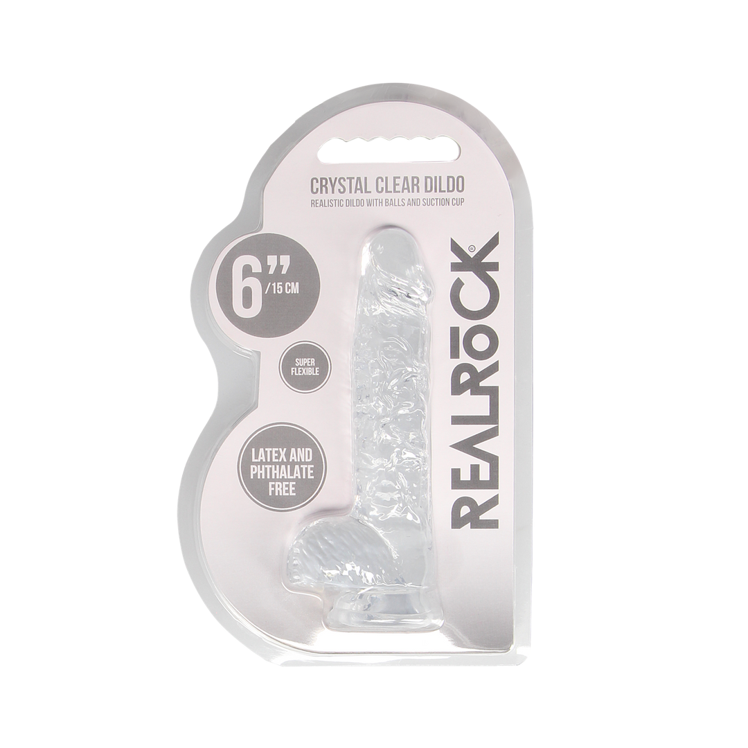 Realistischer Dildo mit Balls - 6 / 15 cm