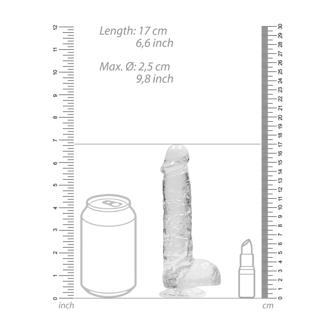 Realistische Dildo met Ballen - 6 / 15 cm