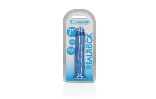 Gerader realistischer Dildo mit Saugnapf - 7'' / 18