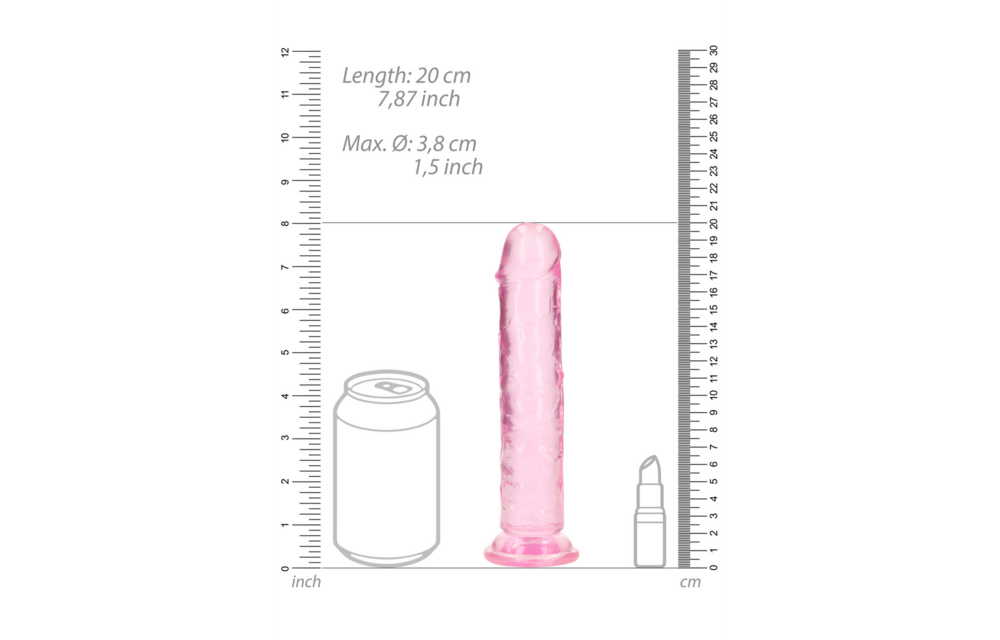 Rechtdoor Dildo met Zuignap - 7'' / 18