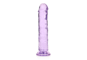 Gerader realistischer Dildo 5,5 cm Saugnapf | Kristallklar