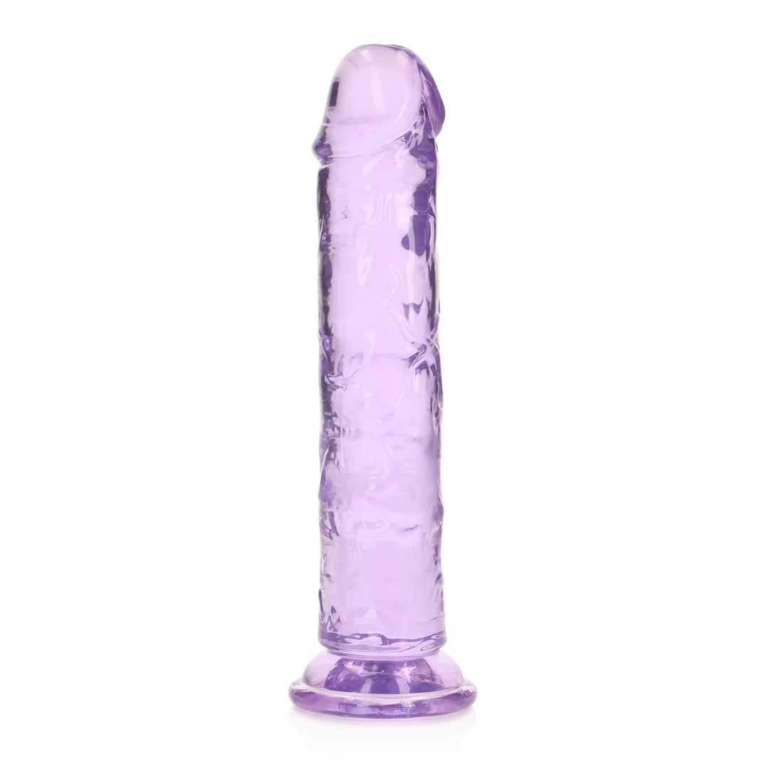 Gerader realistischer Dildo 5,5 cm Saugnapf | Kristallklar