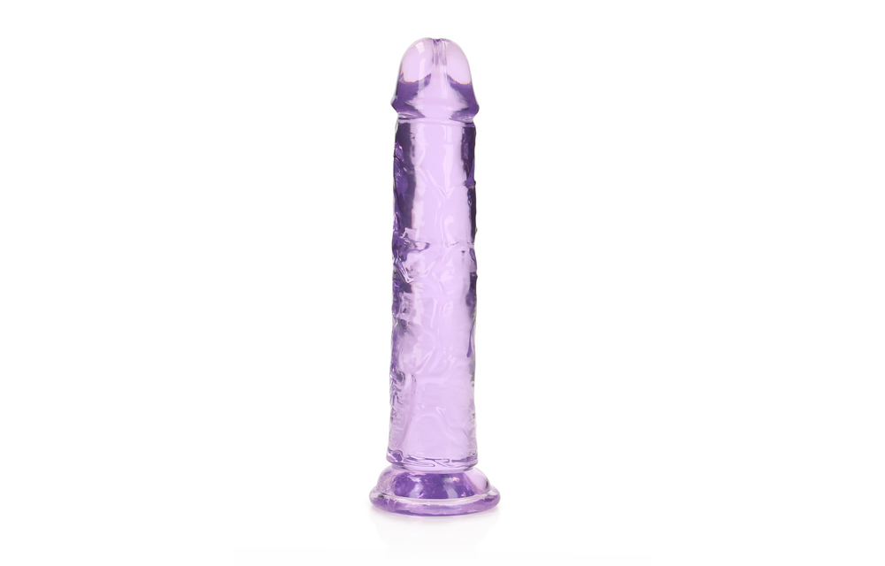 Gerader realistischer Dildo 5,5 cm Saugnapf | Kristallklar