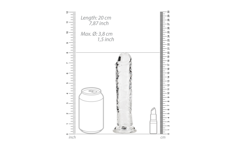Rechte Realistische Dildo 18 cm met Zuignap - 5,5 cm Breed