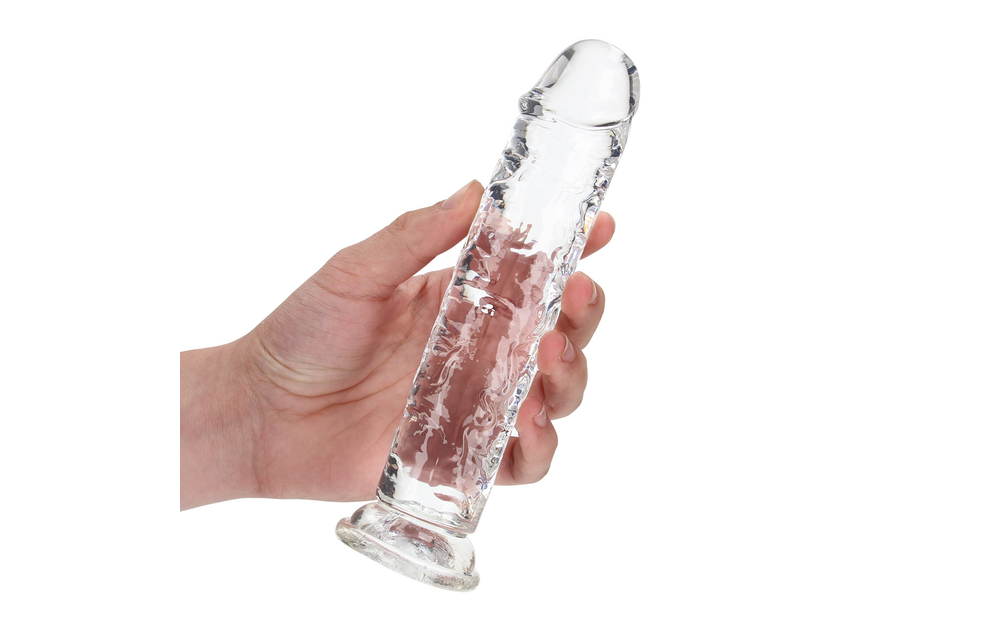 Gerader realistischer Dildo mit Saugnapf - 7'' / 18