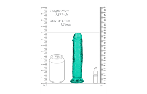 Straight Realistic Dildo 18x5.5 cm with Suction Cup | RealRock