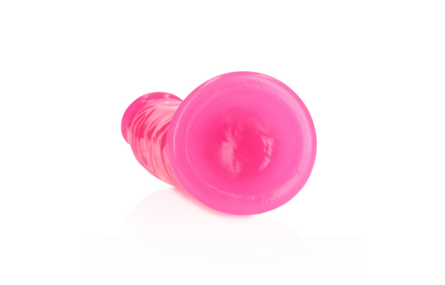 Slanke Realistische Dildo 15,5x4,7 cm Zuignap Glow Dark