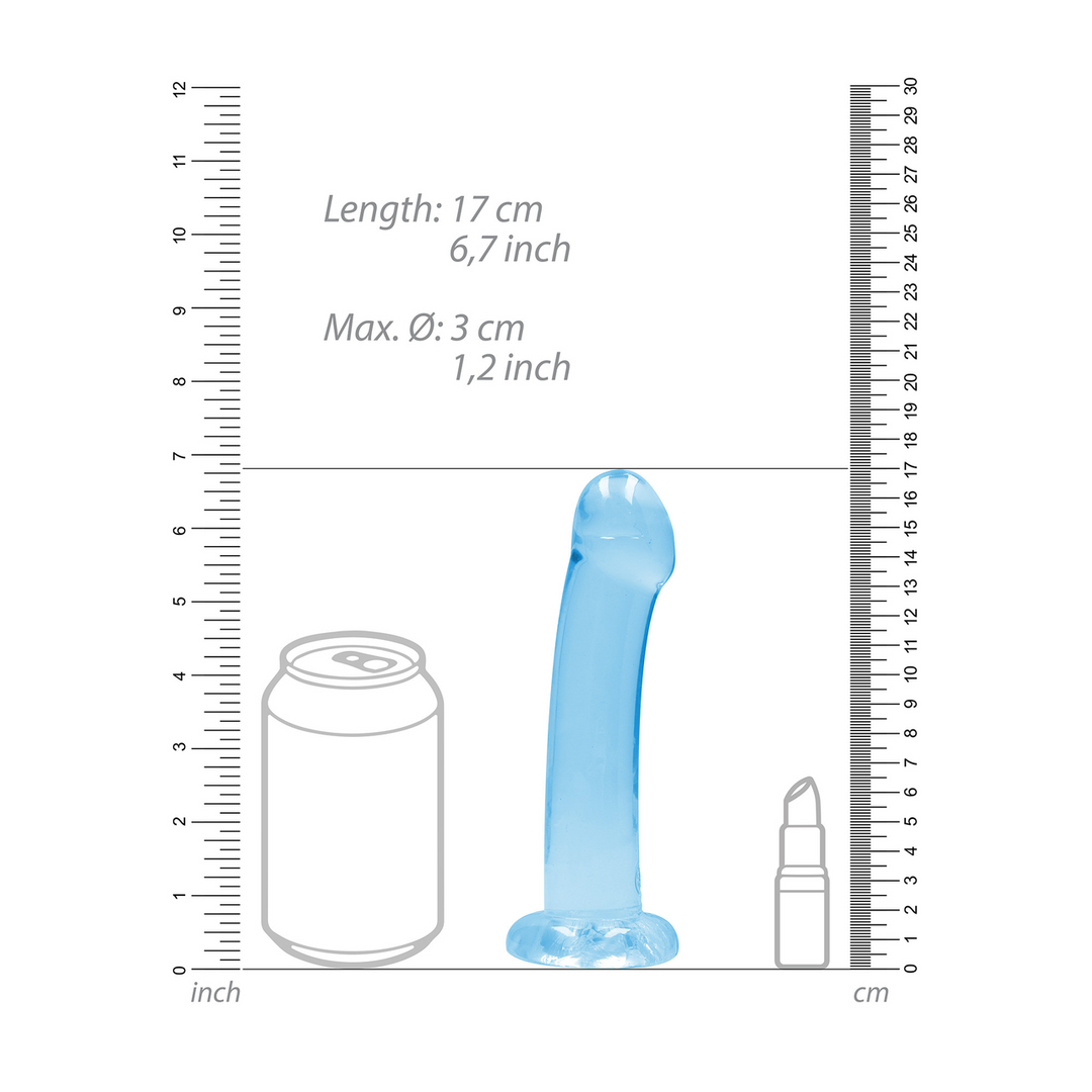 Niet-realistische Dildo met Zuignap 17 cm - RealRock TPE