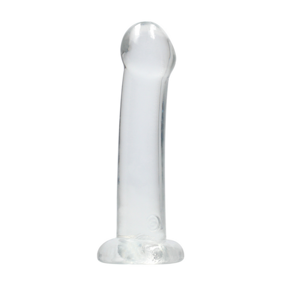 Non-Realistic Dildo Suction Cup Transparent - 17 cm | RealRock