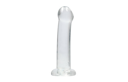 Niet-Realistische Dildo Zuignap Transparant - 17 cm | RealRock