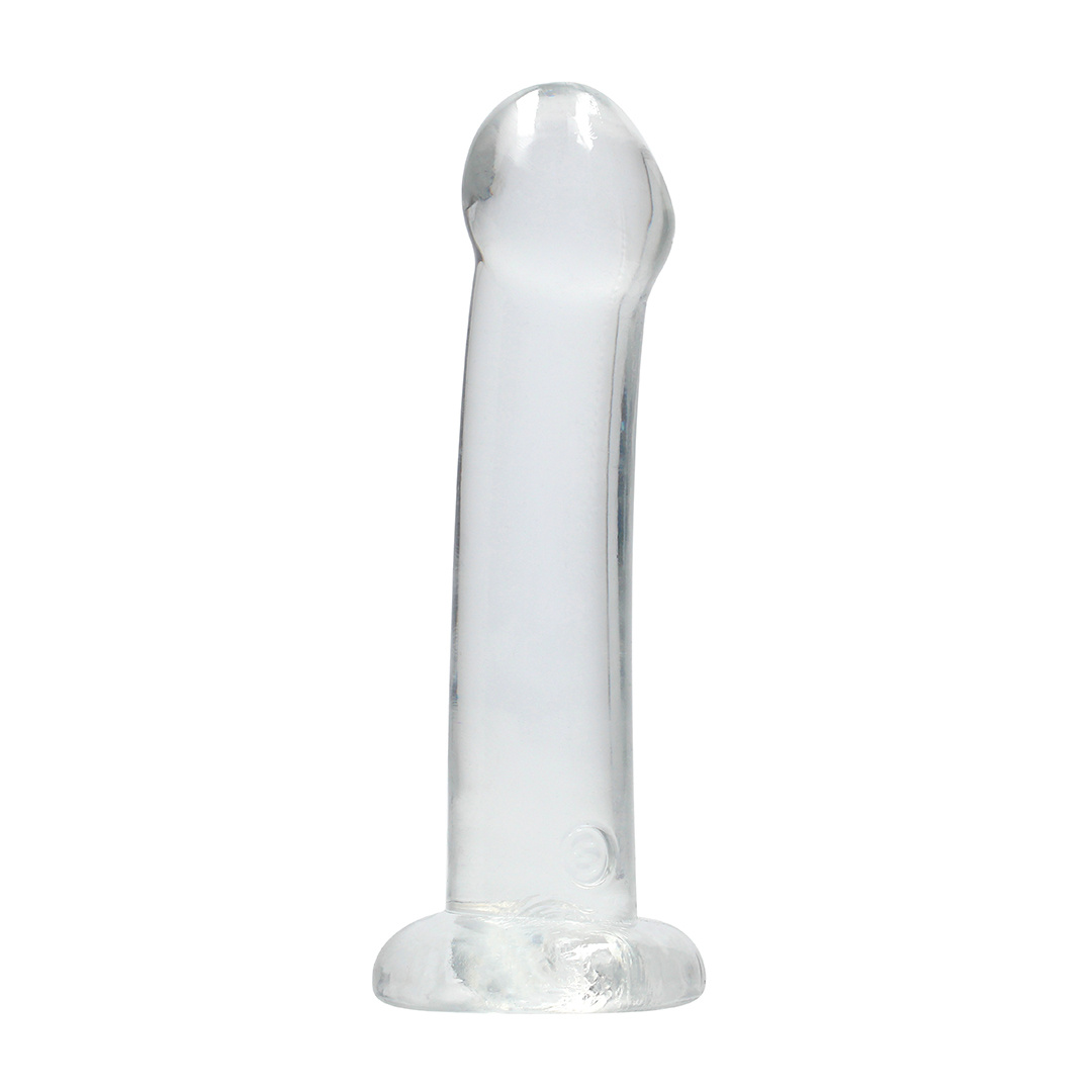 Nicht-realistischer Dildo mit Saugnapf, transparent – 17 cm | RealRock