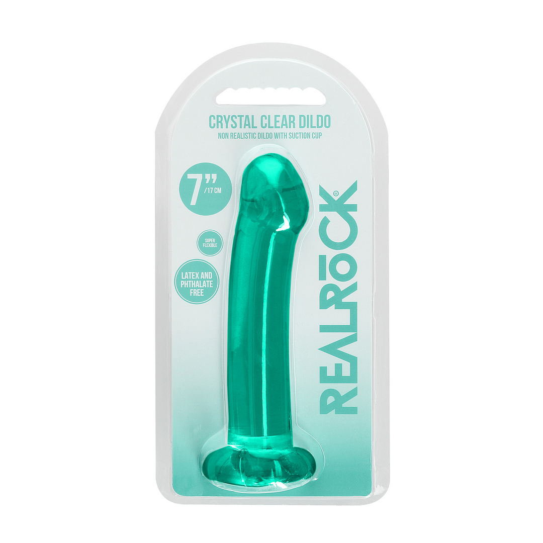 Non-Realistic Dildo With Suction Cup 17 cm - Crystal Clear Pleasure