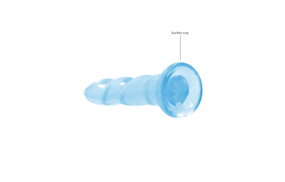 Non-Realistic Dildo Suction Cup 18 cm | RealRock Blue