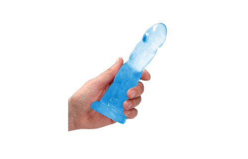 Non-Realistic Dildo Suction Cup 18 cm | RealRock Blue