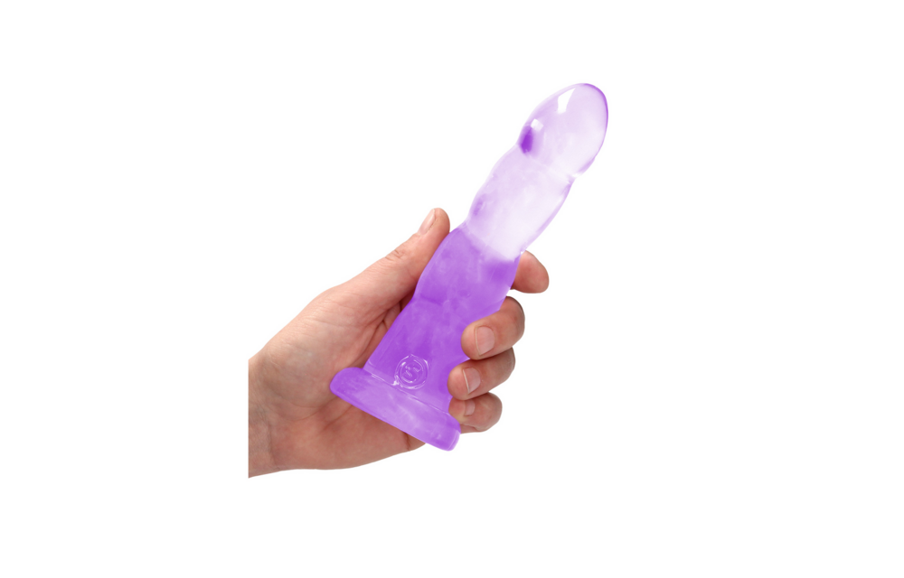Nicht-realistischer Dildo 18 cm mit Saugnapf – Crystal Clear