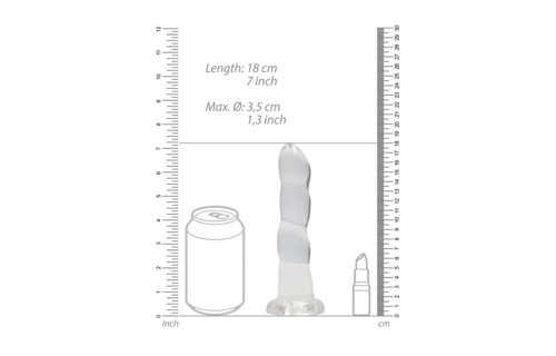 Niet-realistische dildo met zuignap - 7 / 17 cm